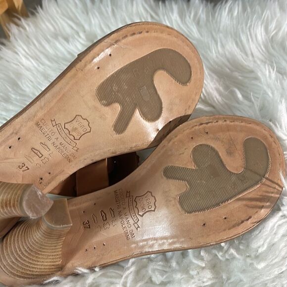 ARTIGIANATO RALLO Leather sandals size 37 - Picture 4 of 7